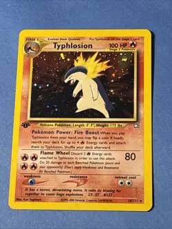 Pokemon TCG- Typhlosion 18/111 - 1st Edition - Neo Genesis (2000) Holo NM/LP - Image 1