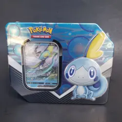 2020 Pokemon TCG Galar Partners Tin Inteleon V Blue New Sealed - Image 1