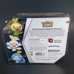 2020 Pokemon TCG Galar Partners Tin Cinderace V Red New Sealed - Image 2