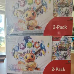 Pokemon Scarlet and Violet Prismatic Evolutions ETB with Boosters (X2) Unopened - Image 1