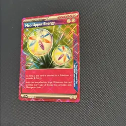 Pokemon TCG Neo Upper Energy 162/162 Temporal Forces Holo Ace Spec Rare NM - Image 2