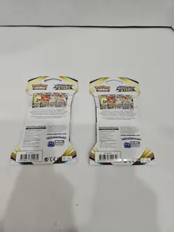Pokemon Brilliant Stars Sleeved Booster Pack COMPLETE ART SET - 2 Packs SEALED - Image 2