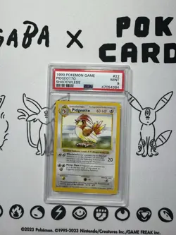 Pokemon Pidgeotto Base Set Shadowless Rare #22 PSA 9 Mint - Image 1