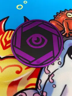 Psychic Type Energy Coin - Jumbo Metallic - Official Pokemon 151 Mini Tin TCG - Image 1