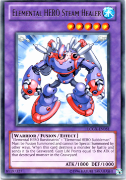 Elemental Hero Steam Healer - LCGX-EN051 - Rare Yugioh - Image 1