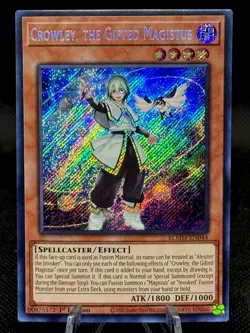 Crowley, the Gifted Magistus SR | BLMM-EN044 | Monster Mayhem | Yu-Gi-Oh! | NM - Image 1