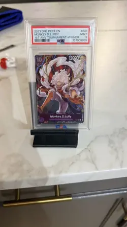 2023 One Piece Monkey D Luffy EN P-041 1st Anniversary Winner #041 PSA 9 - Image 1