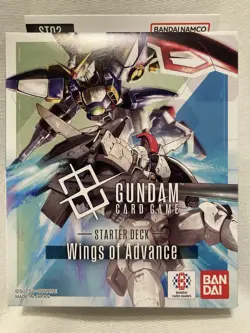 Gundam Card Game Starter Deck ST02 Wings of Advance English New Factory Sealed - Image 1