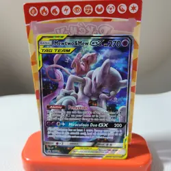Mewtwo & Mew GX - SM191 - Pokemon Sun & Moon Promo Ultra Rare Card NM - Image 1