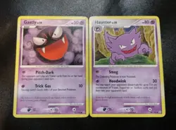 Gastly 62/100 & Haunter 40/100 Stormfront Pokemon Card Set LP - Image 1