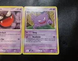 Gastly 62/100 & Haunter 40/100 Stormfront Pokemon Card Set LP - Image 3
