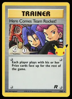 Here Comes Team Rocket! 15/82 Holo Celebrations Classic Collection Pokemon Card - Image 1