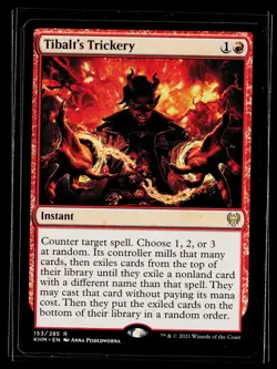 MTG English Tibalt's Trickery NM NON FOIL- 153/285 - Image 1