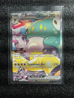 Iono's Bellibolt EX Sir 183/159 SV09 Holo Pokemon TCG Card Journey Together - Image 1