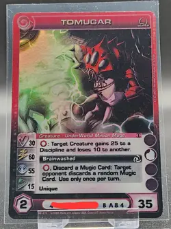 Chaotic Card : Tomugar BTD First Edition Super Rare creature - Image 1