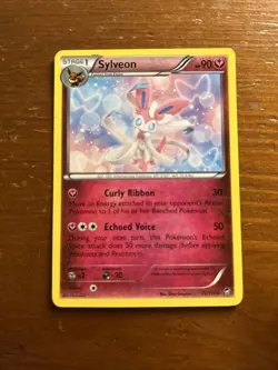 Pokemon TCG Sylveon 72/111 Furious Fists Non-Holo Card NM Condition - Image 1