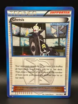 Pokemon TCG Plasma Freeze 101/116 Ghetsis Holo Rare Card - MP - Image 1