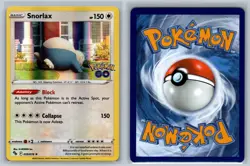 Snorlax 055/078 Holo Rare Pokemon GO Pokemon Card Holo A010-003 Near Mint - Image 3