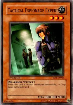 Tactical Espionage Expert RDS-EN023 Yu-Gi-Oh! Card Light Play 1st Edition - Image 1