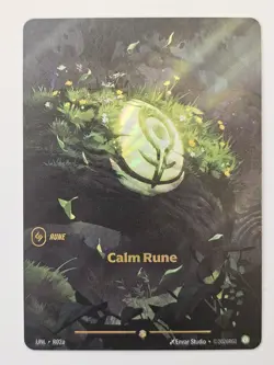 Riftbound Unleashed (UNL) Calm Rune (Alternate Art) (Foil) R02a Card - Image 1