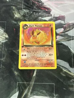 Pokemon Card - Dark Flareon Team Rocket 35/82 Uncommon 1st Edition Non Holo - Image 1