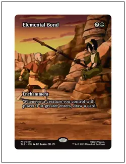 Elemental Bond, Borderless Art, Avatar, Magic the Gathering MTG NM - Image 1