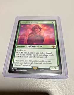 MTG Delighted Halfling 158 The Lord of the Rings: Tales of Middle-earth Normal - Image 1