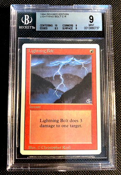 MTG Legends 1994 LIGHTNING BOLT BGS 9 MINT Magic The Gathering G1754 - Image 1