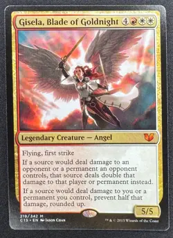 MTG Gisela Blade of Goldnight 219 NM Mythic Angel Commander 2015 EDH Bomb - Image 1