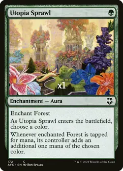 MTG Commander: Adventures in the Forgotten Realms AFC Utopia Sprawl MINT - Image 1