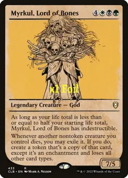 MTG Foil Showcase CMR: Battle for Baldur's Gate CLB Myrkul, Lord of Bones MINT - Image 1
