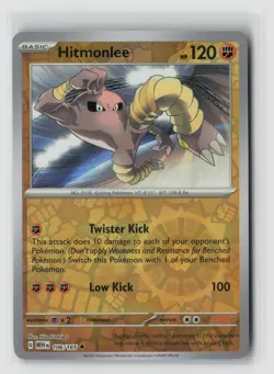 Hitmonlee #106/165 Sv Scarlet & Violet 151 Reverse Holo Pokemon TCG NM - Image 1