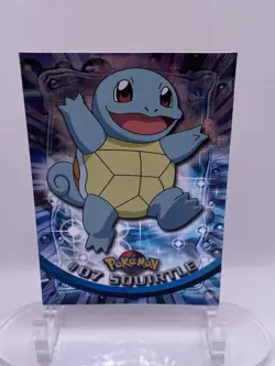#07 Squirtle Topps Foil LP Blue Logo Pokemon TV Animation Edition - Image 1