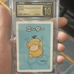 CGC Pristine 10 Psyduck Old Maid Japanese 2019 Graded Pokemon Card 6054786021 - Image 1