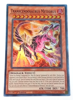 Transcendosaurus Meteorus Wisu-En002 Holo 1st Edition Yu Gi Oh Card 2020 - Image 1