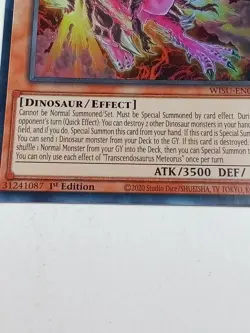 Transcendosaurus Meteorus Wisu-En002 Holo 1st Edition Yu Gi Oh Card 2020 - Image 2