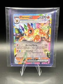 FLAREON EX 2025 PRISMATIC EVOLUTIONS TERA #014/131 DOUBLE RARE POKEMON TCG Q5677 - Image 5