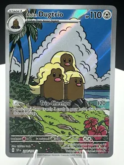 Alolan Dugtrio 208/191 -Illustration Rare Pokemon Card- Surging Sparks NM - Image 3
