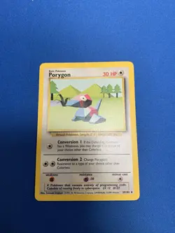 Porygon - 39/102 - Base Set Unlimited - Uncommon - Pokemon Card - LP-NM - Image 1