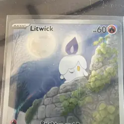Pokemon Litwick 101/086 Sv: White Flare Holo Illustration Rare NM - Image 2