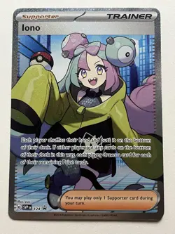 Pokemon TCG Iono Black Star Promo SVP 124 NM - Image 1