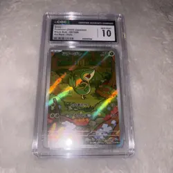 2025 Pokemon Japanese sv11B Art Rare #087 Snivy CGC 10 GEM MINT - Image 1