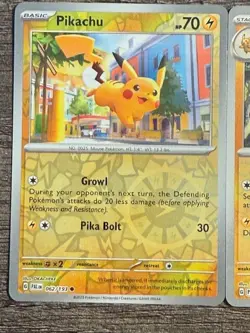POKEMON 2 REV HOLO RAICHU 064/193 RARE + PIKACHU 062/193 2024 PALDEA EVOLVED NM - Image 3