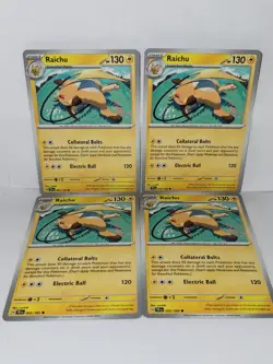 Riachu 052/162 Temporal Forces Pokemon TCG 4x Playset - Image 1