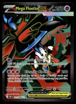 Mega Floette ex 101/086 Ultra Rare ME04: Chaos Rising Pokemon Near Mint - Image 1