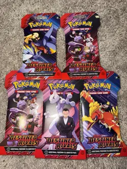 🔥 Pokemon TCG Scarlet & Violet — Destined Rivals Sleeved Booster Pack x5 - Image 1