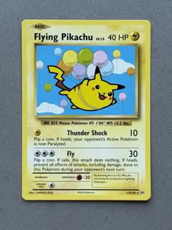 Flying Pikachu 110/108 XY Evolutions Regular Pokemon Secret Rare - NM - Image 1