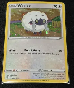 Pokemon - Wooloo 222/264 - Fusion Strike Cosmos Holo - MP - Image 1