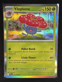 Pokemon - Vileplume 003/094 - Phantasmal Flames Holo Rare - NM - Image 1