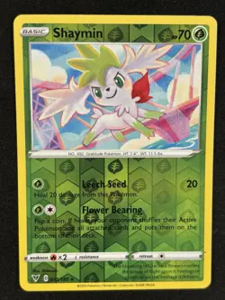 Pokemon - Shaymin 015/185 - Vivid Voltage Reverse Holo Rare - LP - Image 1